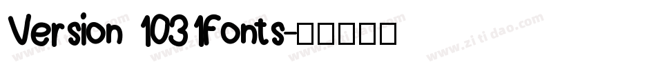 Version 1031Fonts字体转换